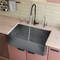 Alfi Brand Concrete Color 33" Reversible Sgl Fireclay Farmhouse Kitchen Sink ABCO3320SB - alternate 5